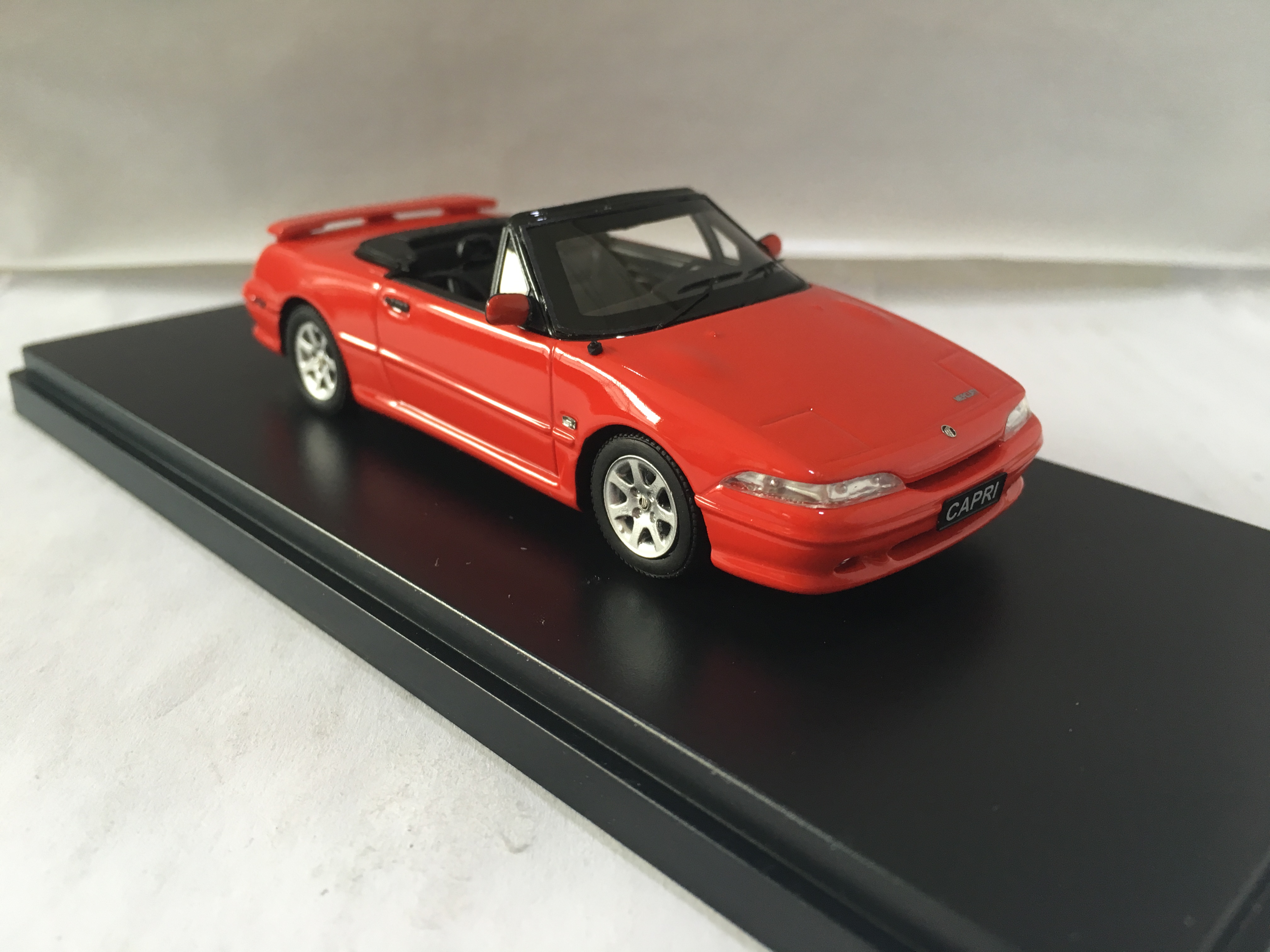 Fresh Red Ford capri 1/43 scale model collectible 
