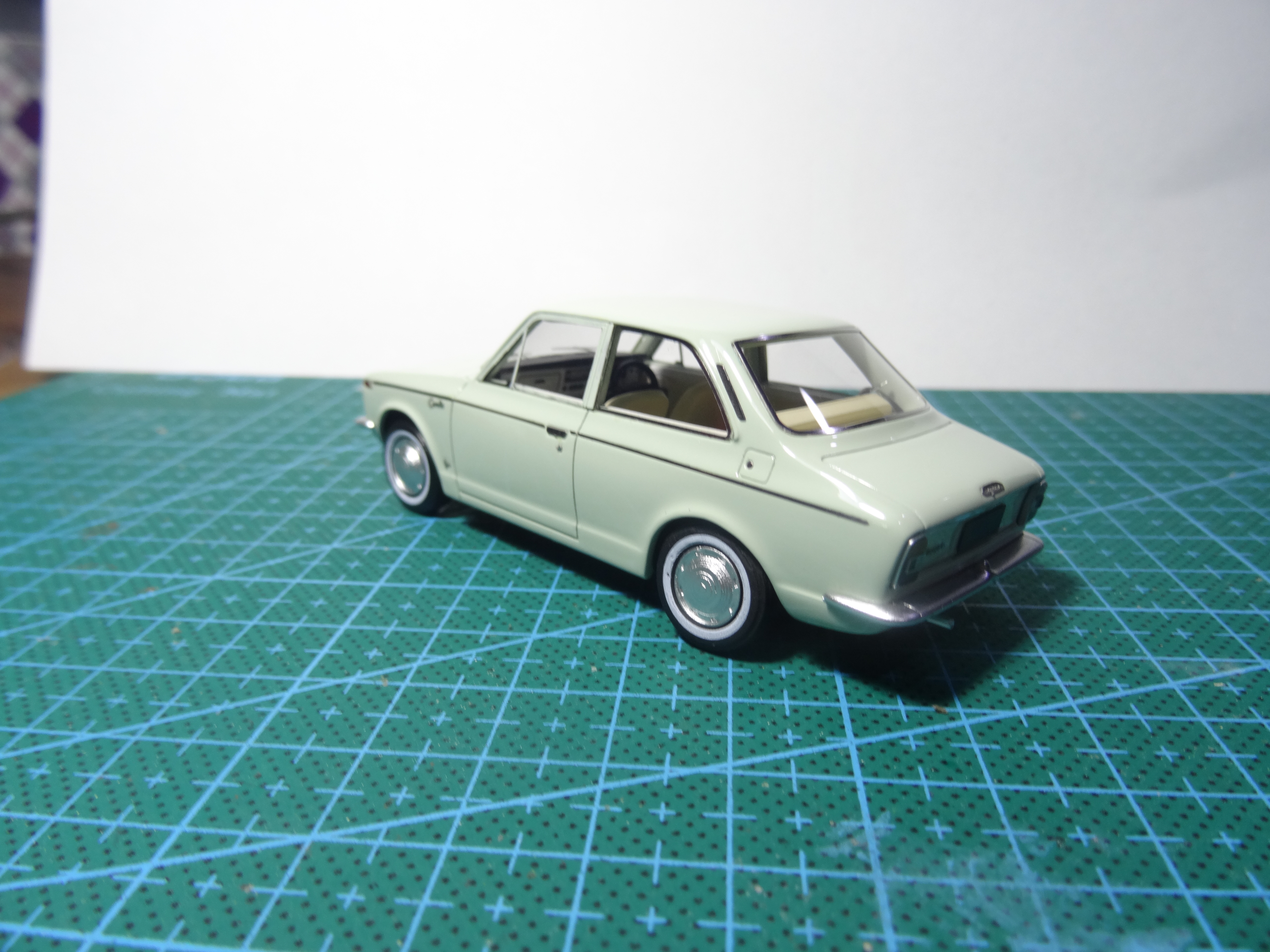 Light Blue Toyota Car 43 scale car model collectable 