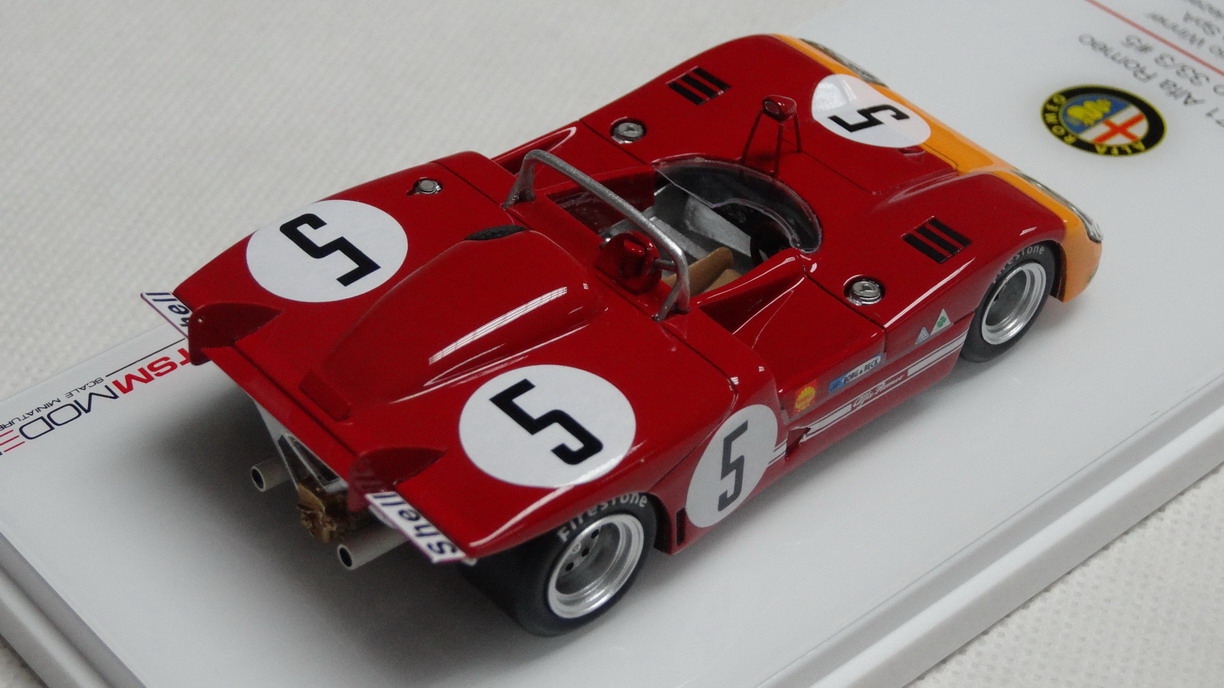 NO.5 TSM 1/43 bright red rally racing model collectable 