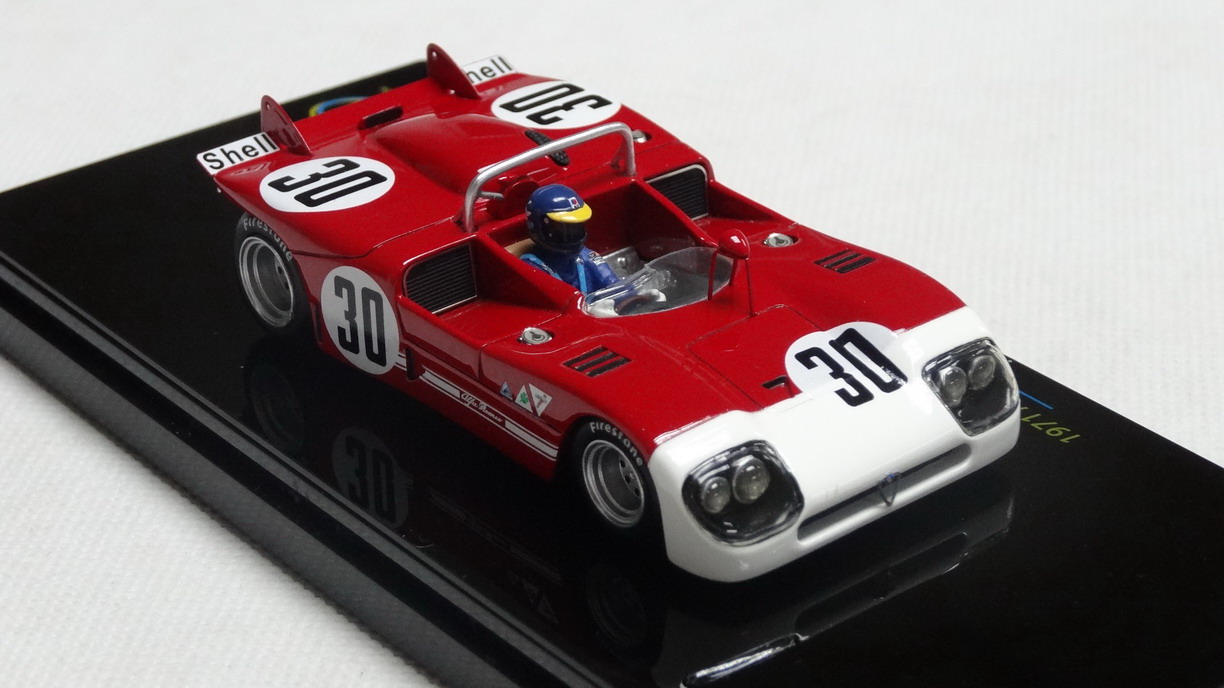 NO.30 TSM 1/43 bright red rally racing model collectable