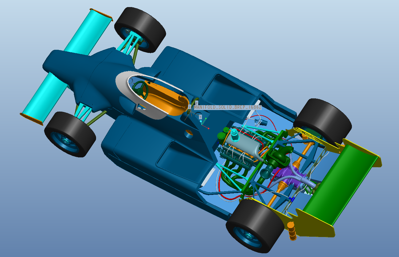 18 Scale Racing version model car 3d drawing