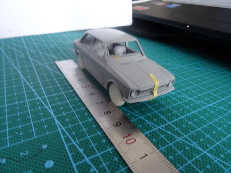 Light Blue Toyota prototype master,3d CNC data reading model