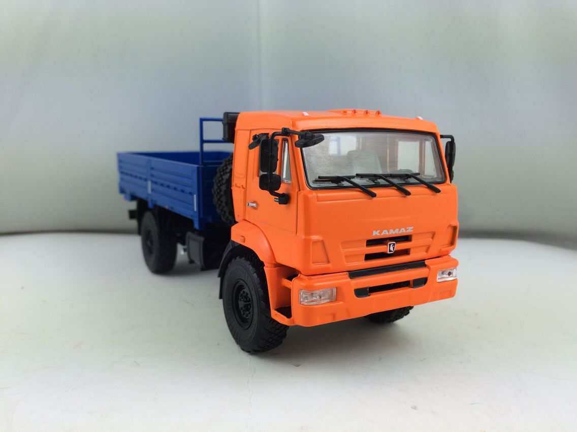 OEM 1:43 Orange+Blue trailer Truck toys collectibles