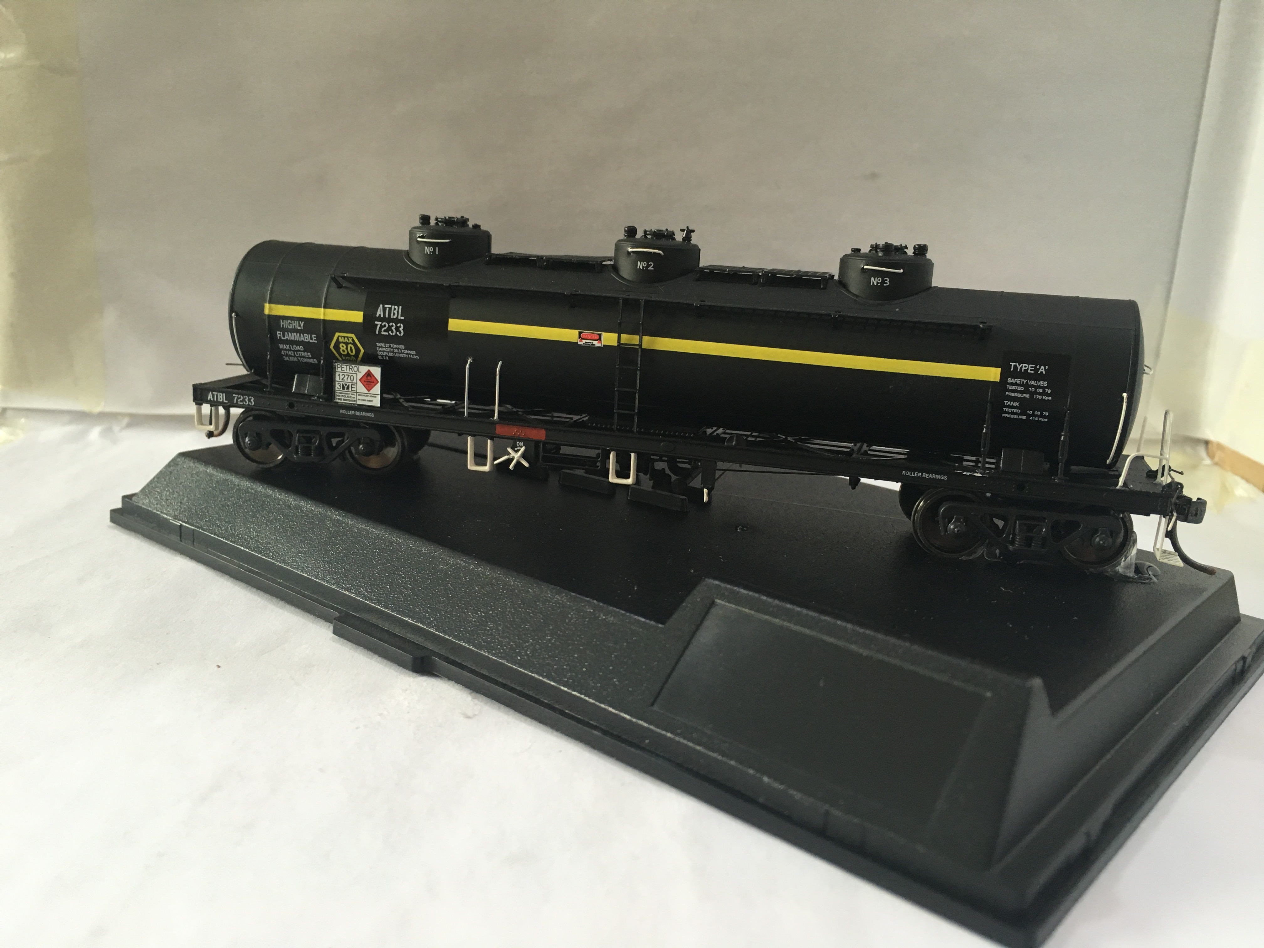 Typical Aussie train trailer model collectible 